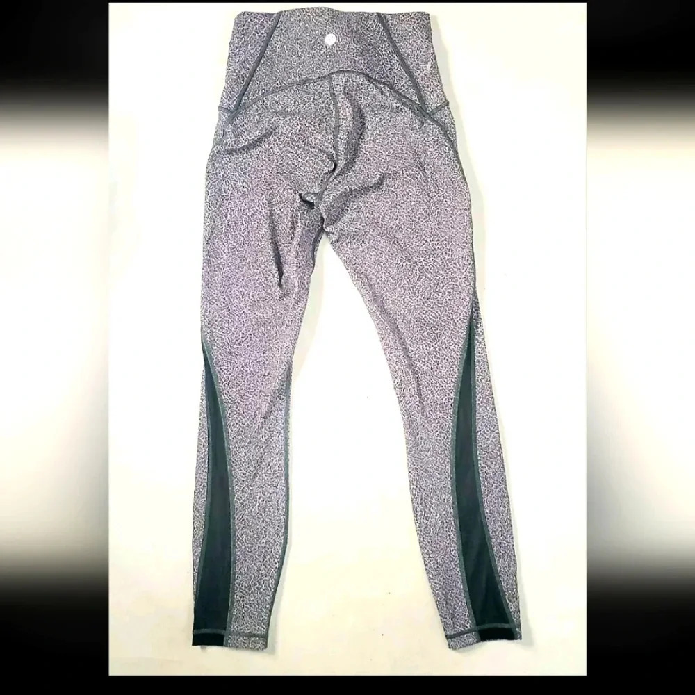 Lululemon Train Times 7/8 Pant 25 Gun Powder Gray peckled  ankle Length sz 8 - Picture 4 of 8